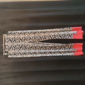 INC International Concepts Med. Black and white with coral bottoms